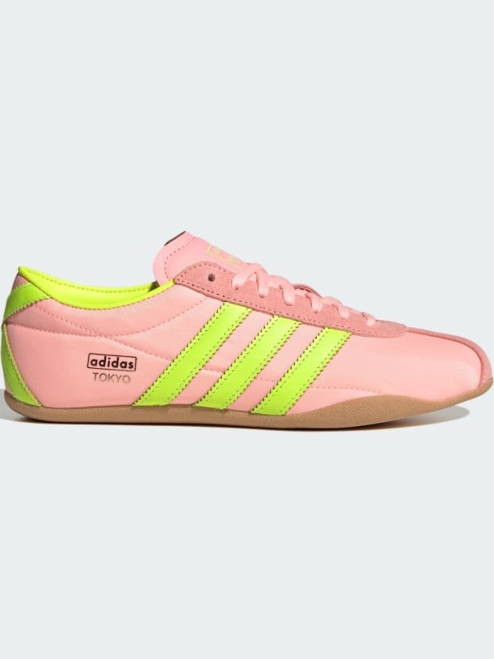 adidas Pink & Neon Green Low-Profile Samba-Inspired Sneaker - Picture 3 of 4